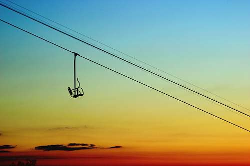 serra negra black cable car on air lift